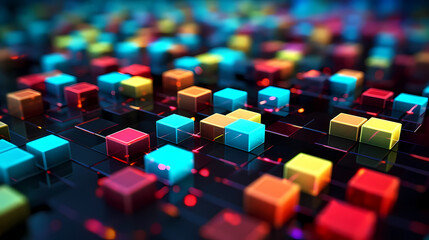 Fototapeta premium a blockchain network