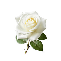 single white rose created with Generative AI