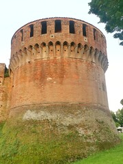 Fototapeta na wymiar Rocca Sforzesca in Imola in Emilia Romagna near Bologna 