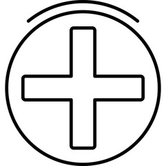 Obraz premium Plus Sign Icon