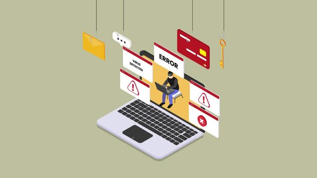 Internet Security - hacker virus spam
