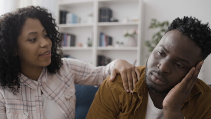 Caring wife tries to reconcile with her offended husband after a misunderstanding