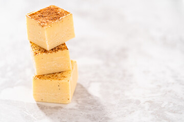 Christmas Eggnog fudge