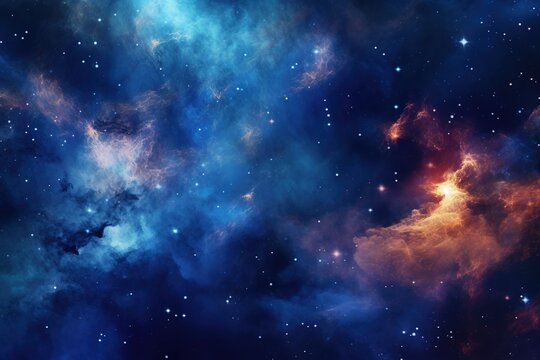 nebula with space background