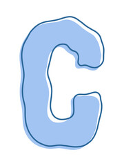 Fototapeta premium cute font baby style