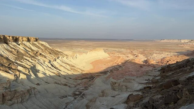 Yangykala Canyon ( also known as a fiery fortress and crocodile's mouth ) in the Balkan region of Turkmenistan.