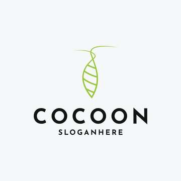 Simple coccon logo design template