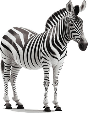 realistic vector zebra picture for decoration project