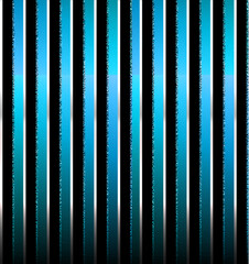 metallic blue and black silver stripes with rough diamond lining on one side