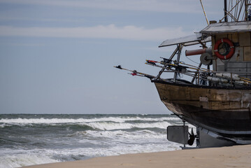 FISHING BOATS - Small ships on the sea shore