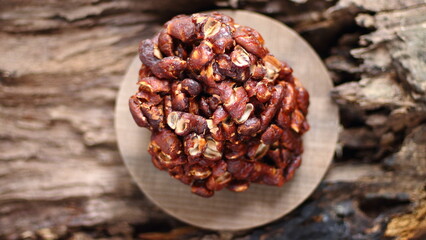 tamarind paste on wooden background