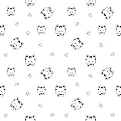 seamless pattern cat