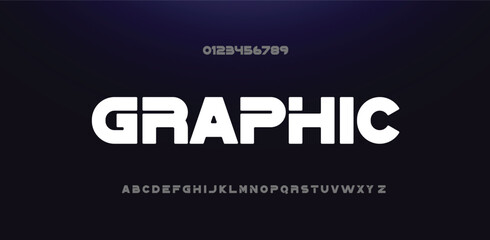 Sport Modern bold  Alphabet Font. Typography urban style fonts for technology, digital, movie logo design. vector illustration
