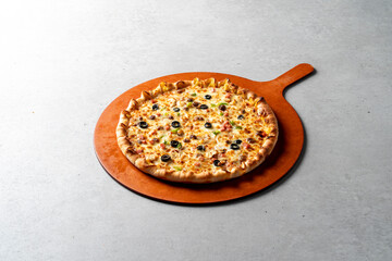 Pizza, bulgogi, pizza, pastry, bacon, cheese crust, cheese, sweet potato, cheddar cheese