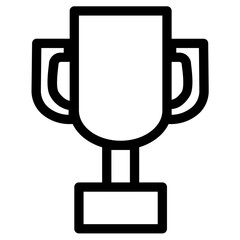Trophy Icon  symbolizes victory, achievement, and recognition of excellence, representing success and accomplishment in various fields, such as sports, academics, or competitions