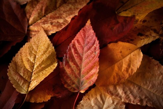 autumn background close-up image of colors