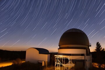 Fototapeta na wymiar Astronomical observatory night under the stars - generative ai 