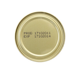 canned food isolated with clipping path