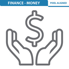 Hands, Dollar Icon. Tax, Donation, Buying, Paying