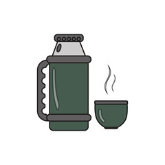 Illustration Drawing Style of Camping Icon