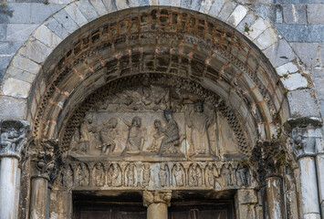 LInteau de la cathédrale Sainte-Marie de Saint-Bertrand-de-Comminges, Haute-Garonne, France