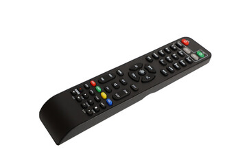 Tv remote controller, remote control device, isolated white background, png isolated