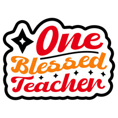 Retro Teacher  T-shirt Design, Vector