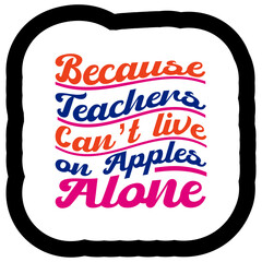 Retro Teacher  T-shirt Design, Vector