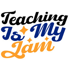 Retro Teacher  T-shirt Design, Vector