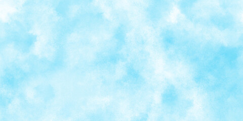 Abstract blurry defocused and grainy blue sky shades Watercolor background, creative brush painted aquarelle light sky blue background, Beautiful grunge blue background with space and for any design.