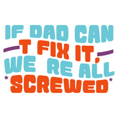 Retro Father's Day T-shirt Design, Vector