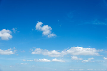 Naklejka na ściany i meble Blue sky with white clouds for background