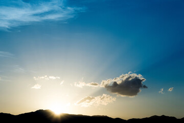 Sky and clouds at sunset