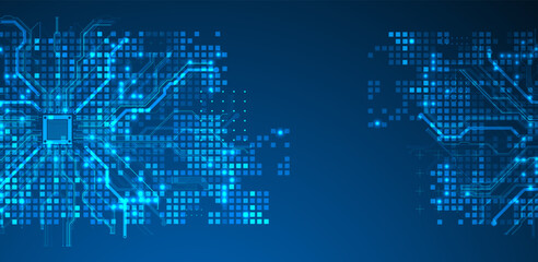 Abstract background on technological and scientific topics.