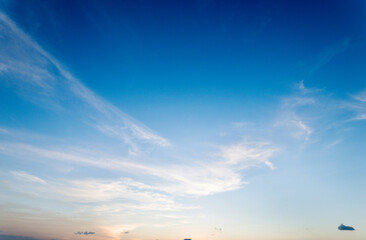 Sky and clouds at sunset