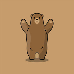 illustration of cartoon bear