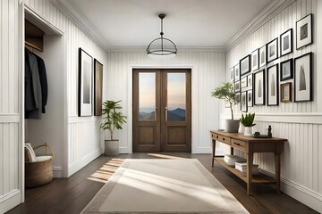 interior modern house 3d render, Generative AI