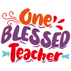 Retro Teacher T-shirt Design, Vector