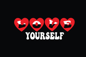 Valentine's day creative and unique typography vector