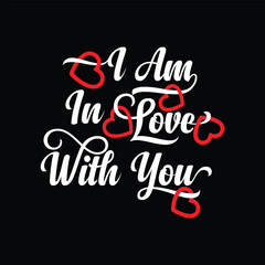 Valentine's day creative and unique typography vector