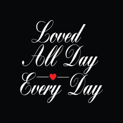 Valentine's day creative and unique typography vector