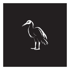 simple dodo bird logo icon designs vector black and white © Rapit