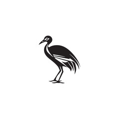 simple dodo bird logo icon designs vector black and white © Rapit