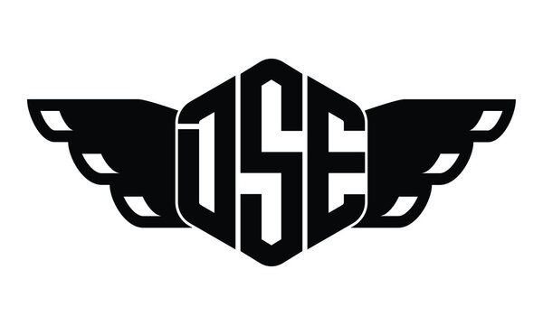DSE three letter iconic logo design vector template. isolated, elegant, monogram, abstract, wordmark, letter mark, business, typography, minimalist, brand, company, flat, modern, unique, sign, symbol