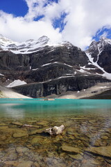 turquoise lake in the mountains