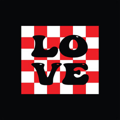 Valentine's day creative and unique typography vector