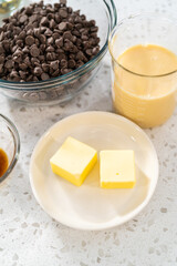 Chocolate pistachio fudge