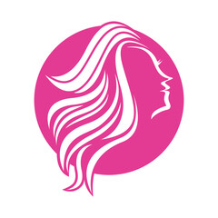Women beauty, salon, spa, hair minimalist logo design