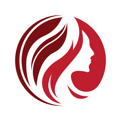 Women beauty, salon, spa, hair minimalist logo design