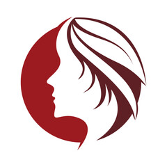 Women beauty, salon, spa, hair minimalist logo design